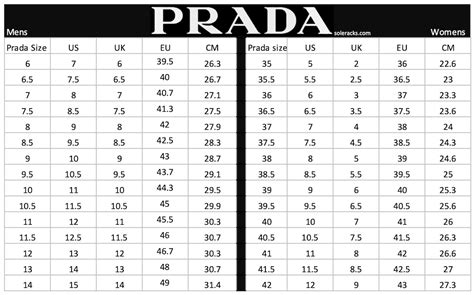 prada women's size chart|prada shoe size conversion chart.